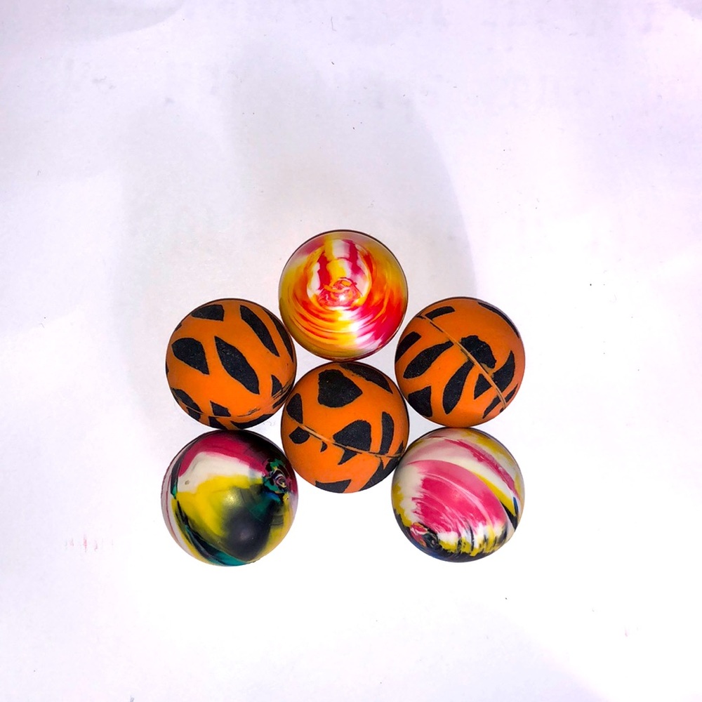 Colorful bouncy balls